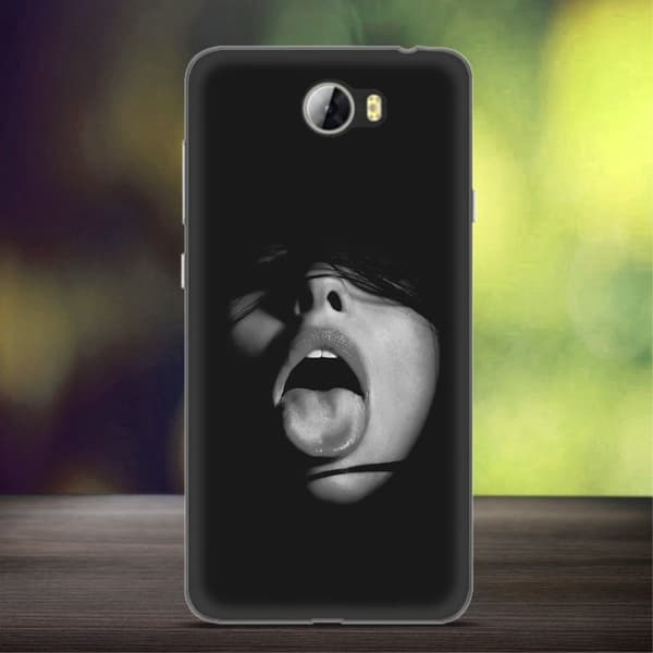 Huawei Y5 II Silikone cover levende mønster - Hot lady Black