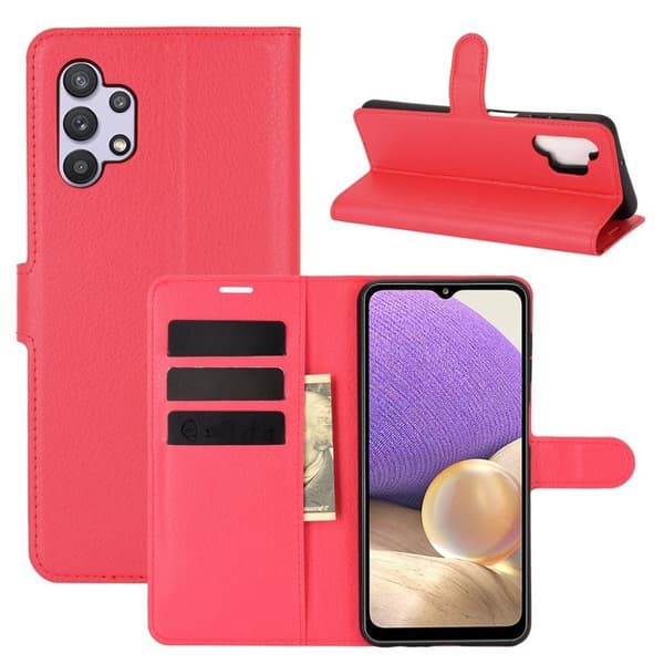 Classic Samsung Galaxy A32 Flippetui - Rød Red