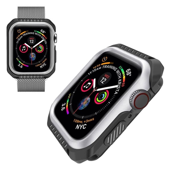 Apple Watch Series 5 40mm holdbar metal Ramme - Sølv Silver grey