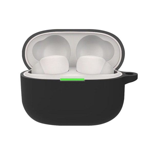 Sony LinkBuds S silikoneetui med karabinhage - Sort Black