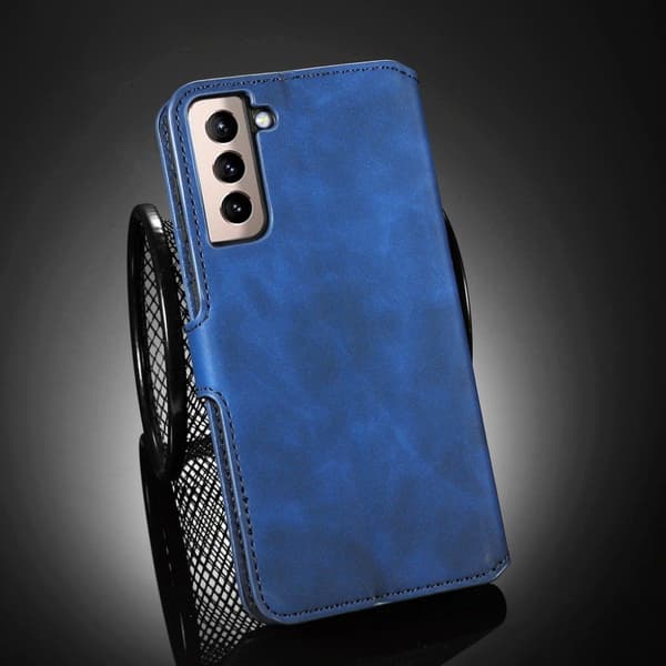 DG.MING Samsung Galaxy S21 Plus Retro Case - Sininen Blue