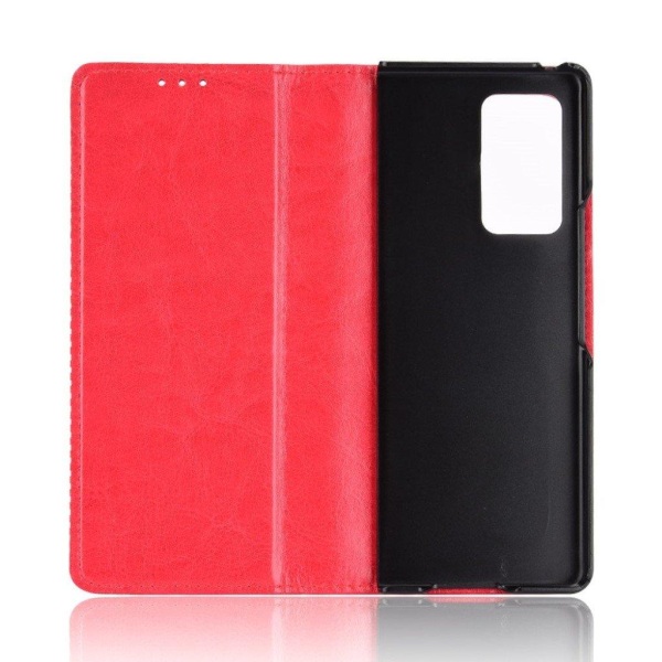 Bofink Vintage Samsung Galaxy Z Fold2 5G leather case - Red Red