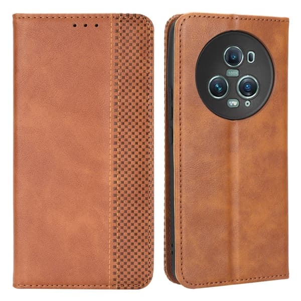 Bofink Vintage Honor Magic5 Pro Nahkakotelo - Ruskea Brown