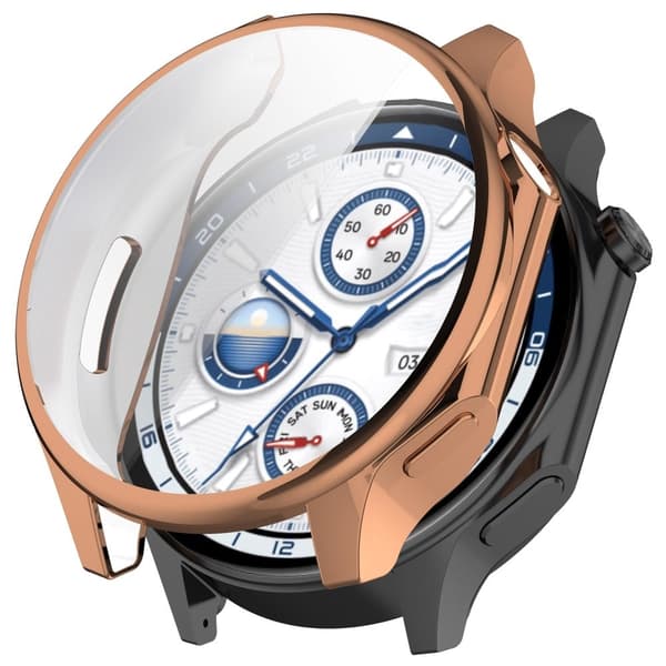 Oppo Watch X / OnePlus Watch 2 Electroplating flexible Cover Full Coverage Watch Case - Rose Gold Rosa
