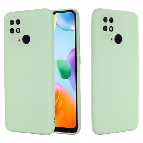 Matte Liquid silikone cover til Xiaomi Redmi 10C - Grøn Green