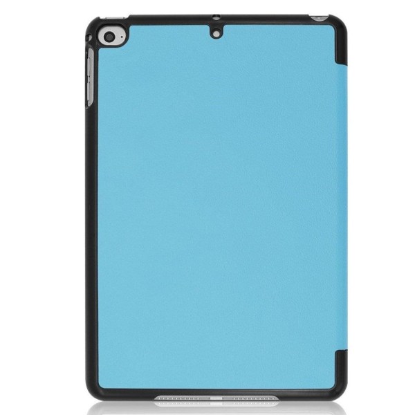iPad Mini (2019) Treviks läderfodral - Ljusblå Blå
