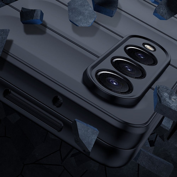 Mjukt greppformat Samsung Galaxy Z Fold4 skal - Himmelsblå Blå
