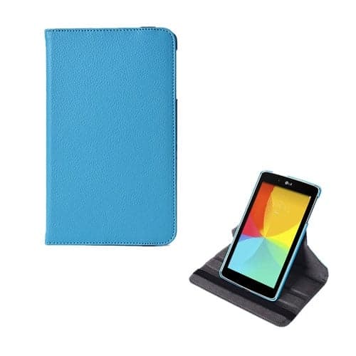 Borelius LG G Pad 8.0 Lær Roterende Etui - Lyse Blå Blue