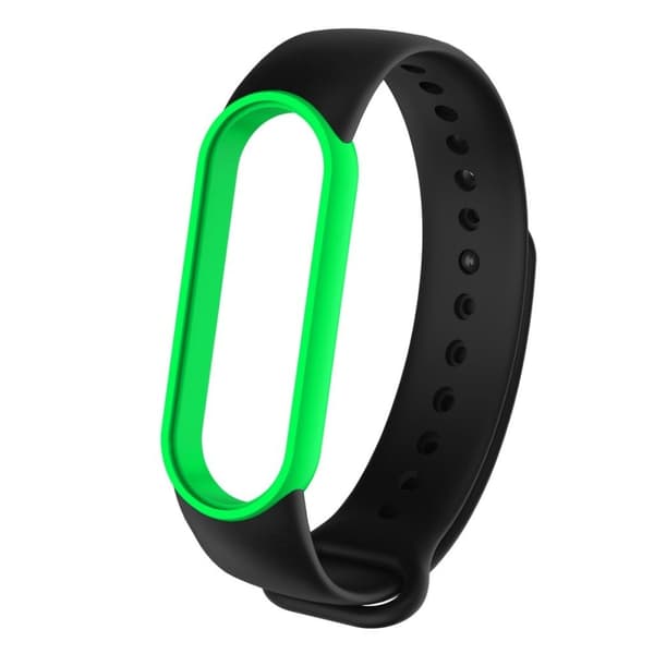 Xiaomi Mi Band 5 kaksivärinen kellonauha - Vihreä / Musta Black
