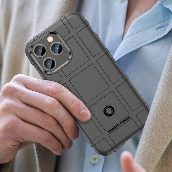 Rugged Shield Suojakotelo iPhone 14 Pro Max - Musta Black