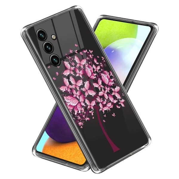 Deco Samsung Galaxy A54 Etui - Lyserøde Blomster Pink