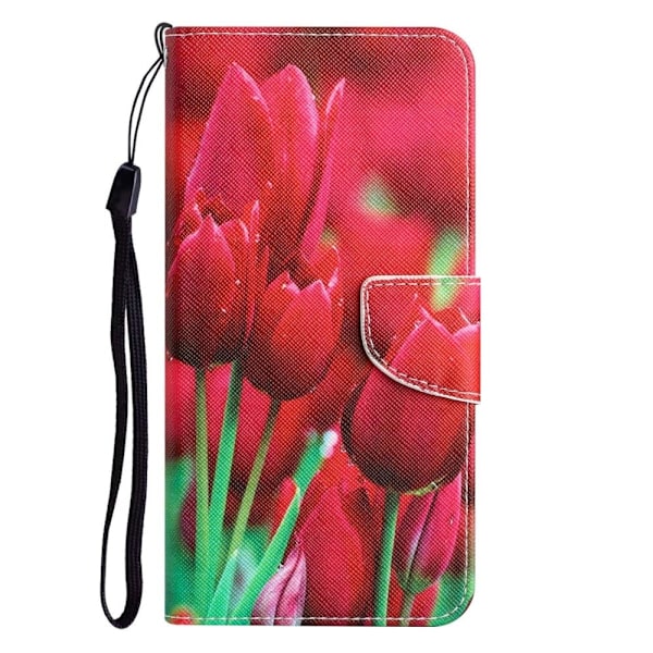 Wonderland Samsung Galaxy A22 5G Läppäkotelo - Tulip Red