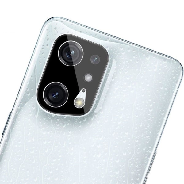 IMAK Oppo Find X5 Pro tempered glass camera lens protector - Bla Transparent
