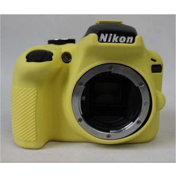 Nikon D3400 DSLR kameraskydd silikon ekovänligt mjuk - Gul