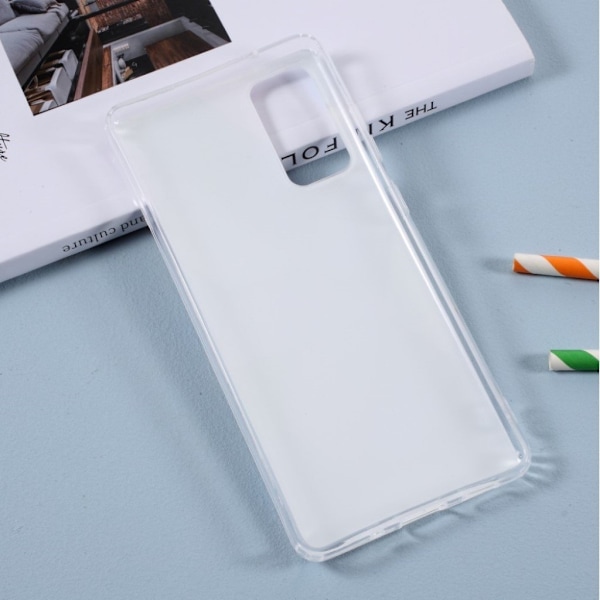 Marble Samsung Galaxy S20 FE 5G / S20 FE cover - blå / hvid / sølv Multicolor