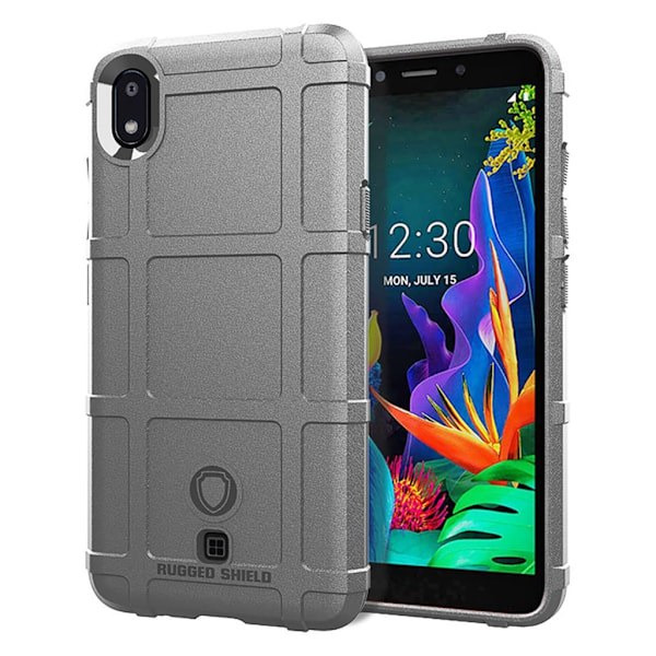Rugged Shield LG K20 (2019) skal - Silver/Grå Silvergrå