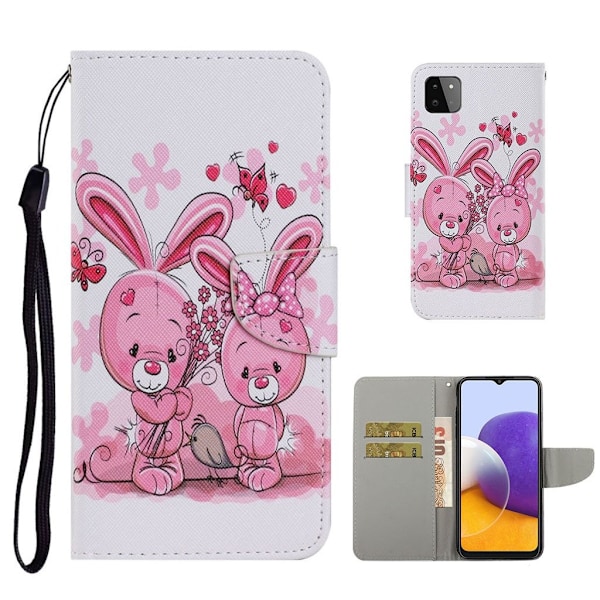 Wonderland Samsung Galaxy A22 5G fodral -Rosa Rosa