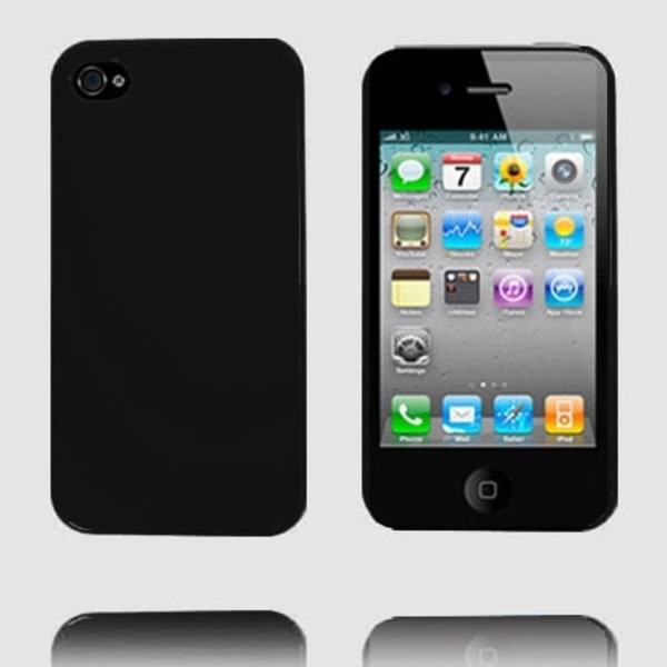 Candy Hard Shell (Musta) iPhone 4S Suojakuori Black