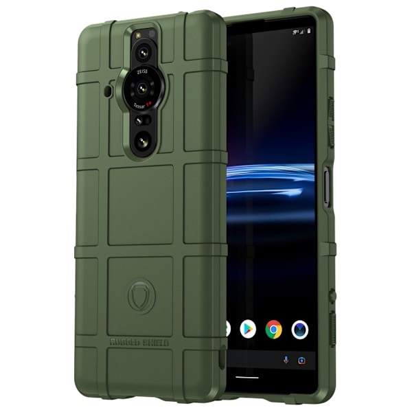 Rugged Shield Suojakotelo Sony Xperia Pro-I - Vihreä Green