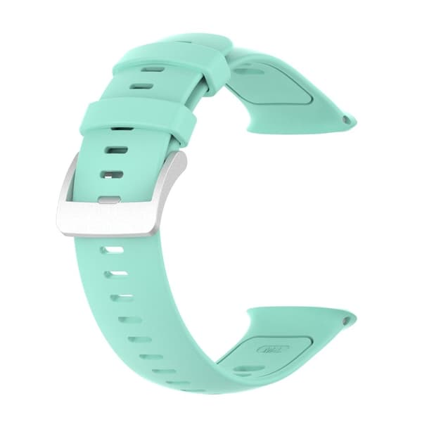Polar Vantage V2 ensfarvet silikone urrem - Cyan Green