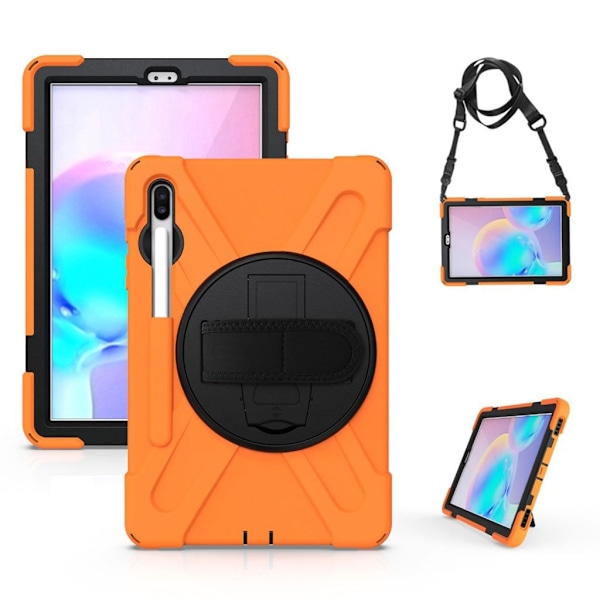 Samsung Galaxy Tab S6 X-Formet holdbart etui - Orange Orange