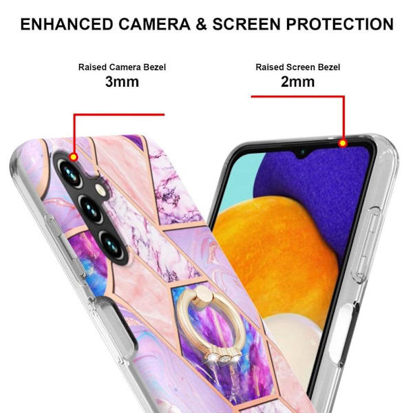 Marmormotiv Samsung Galaxy A54 skal - Ljust Lila Lila