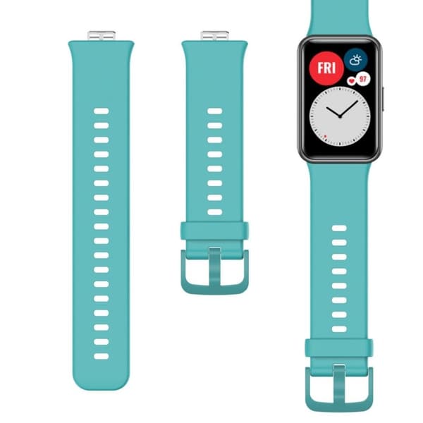 Huawei Watch Fit simple silikone rem - cyan Green