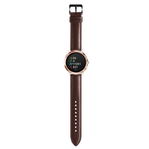 Garmin Vivoactive 3 / Vivomove HR læder Læder Urrem - Brun Brown