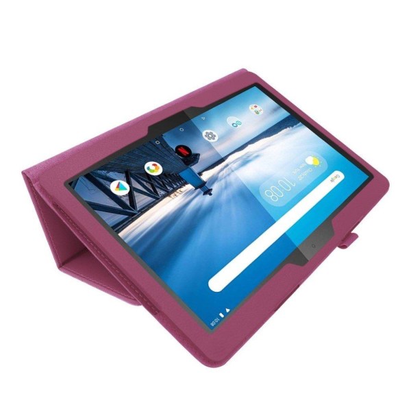 Lenovo Tab P10 litsi nahkainen suojakotelo - Violetti Purple