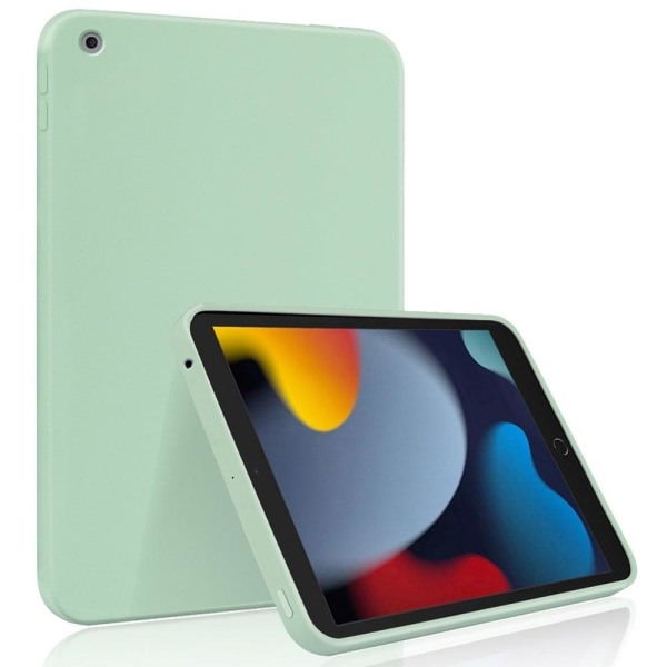 iPad 10.2 (2021) / (2020) / (2019) simple silicone cover - Light Green