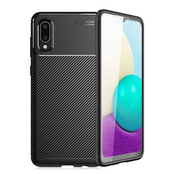 Carbon Shield Samsung Galaxy A02 kotelot - Musta Black