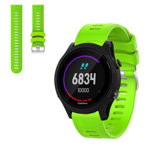 Garmin Forerunner 245 simple silicone watch band - Green Grön