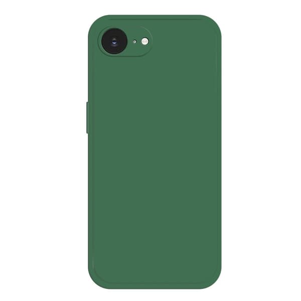 iPhone 16e fleksibelt etui med rett kantbeskyttelse Telefondeksel Green