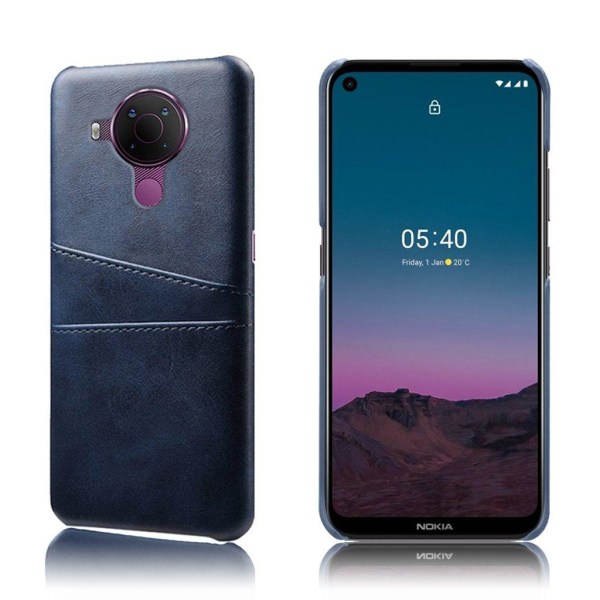 Nokia 5.4 skal med korthållare - Blå Blå