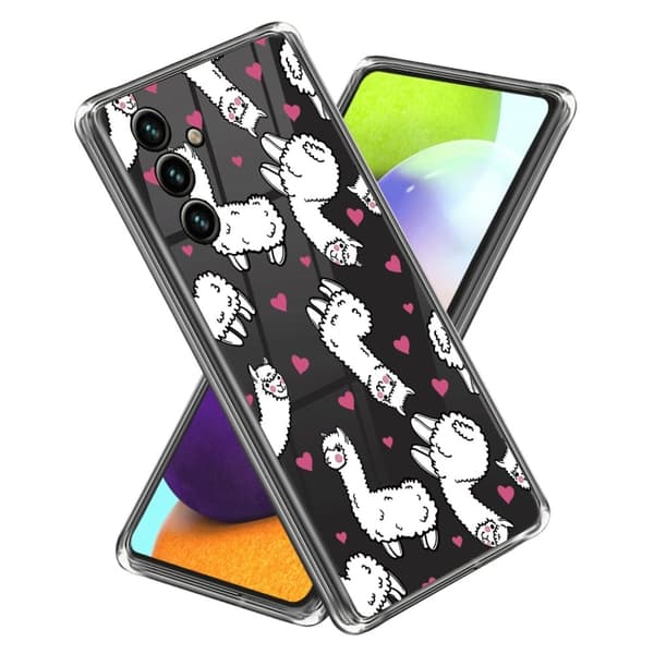Deco Oppo A15 skal - Alpackor Vit