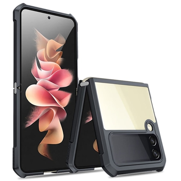 Stødsikker Hybrid Cover til Samsung Galaxy Z Flip4 - Sort Black