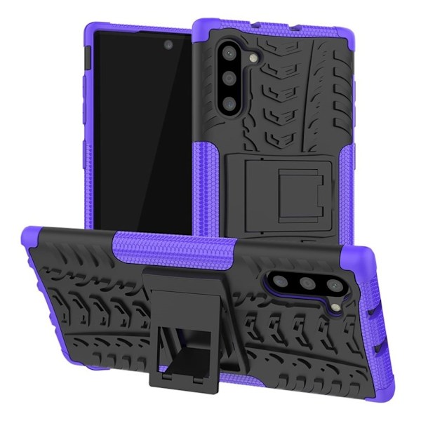 Offroad Samsung Galax Note 10 cover - Sort / lilla Purple