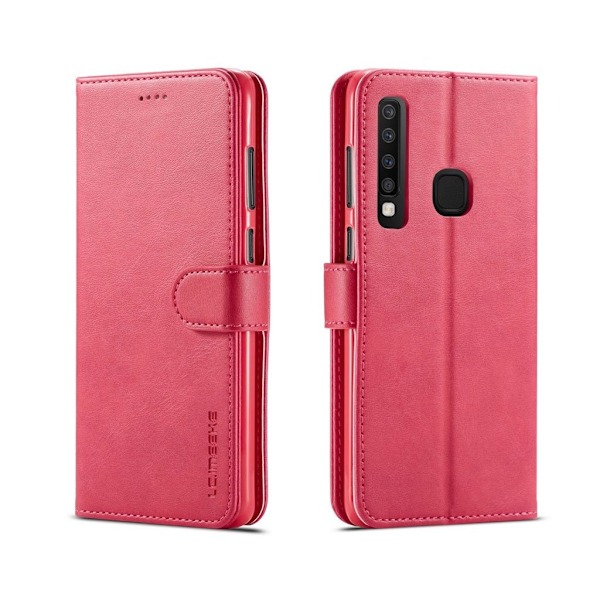 LC.IMEEKE Samsung Galaxy A9 (2018) tegnebogsstil læder flip etui - Rosa Pink