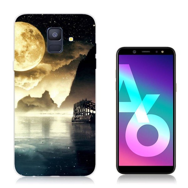 Samsung Galaxy A6 (2018) mobilskal silikon mönster - Vacker vy multifärg