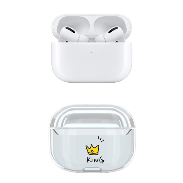 AirPods Pro söpö kuvio kotelo - King White