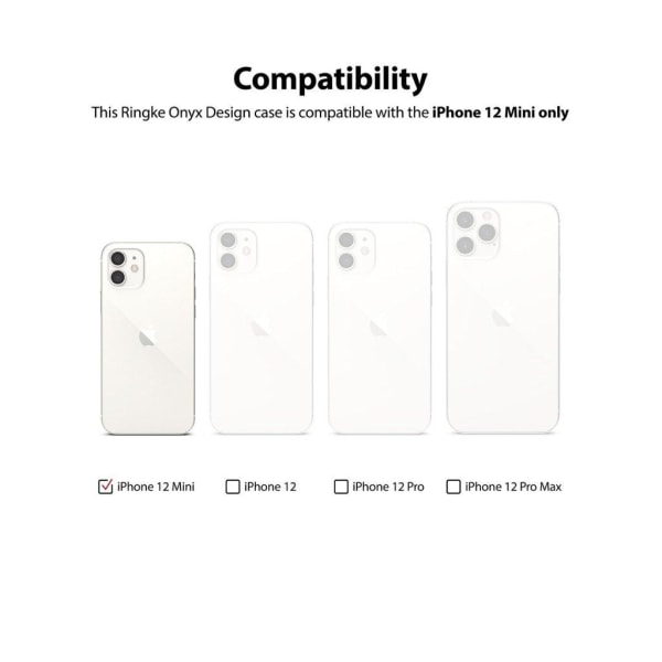 Ringke ONYX DESIGN - iPhone 12 mini - PAINT Black