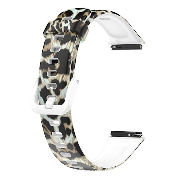Huawei Band 7 klockarmband med mönstertryck - Leopardmönster Brun