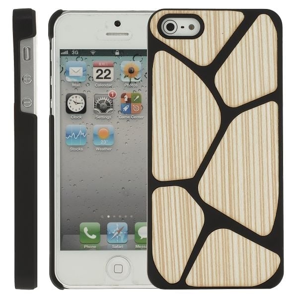 Jive (Vit / Gula Ränder) iPhone 5 Skal Guld