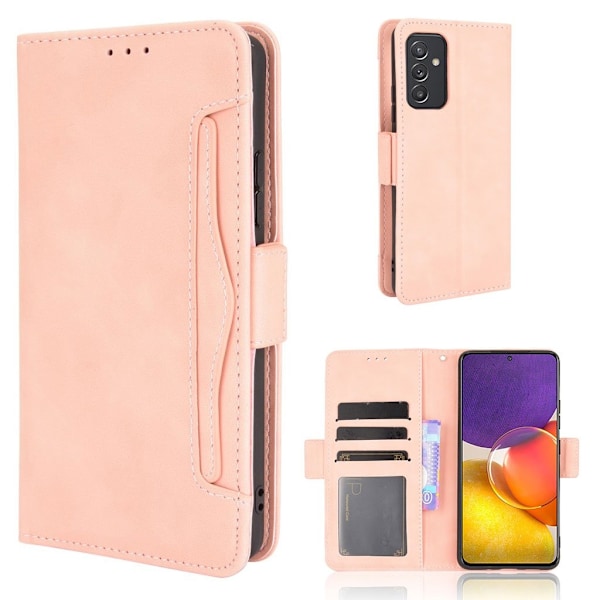 Modern-styled Læder Pung Etui til Samsung Galaxy Quantum 2 / A82 5g - Lyserød Pink