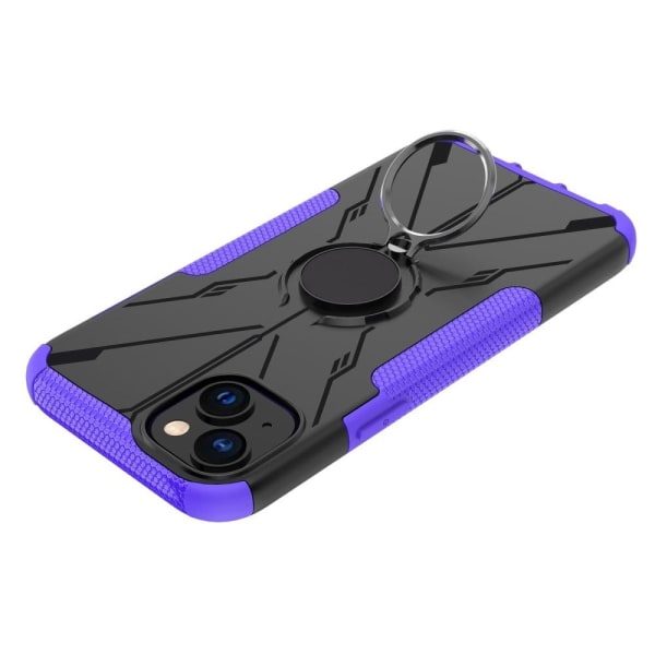 iPhone 14 Plus Ring Kickstand Design Bumpresistent and Flexible Purple