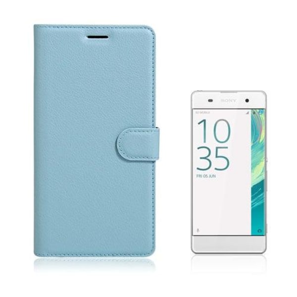 Mankel Sony Xperia XA Ultra PU Nahkakotelo Läpällä - Vaaleansini Blue