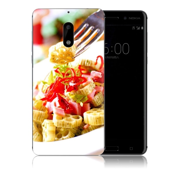 Nokia 6 Deksel laget av silikon - Dessert Multicolor