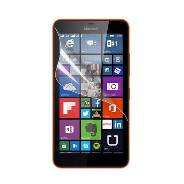 Microsoft Lumia 640 XL Näytönsuojalasi - Ultra Läpinäkyvä Transparent