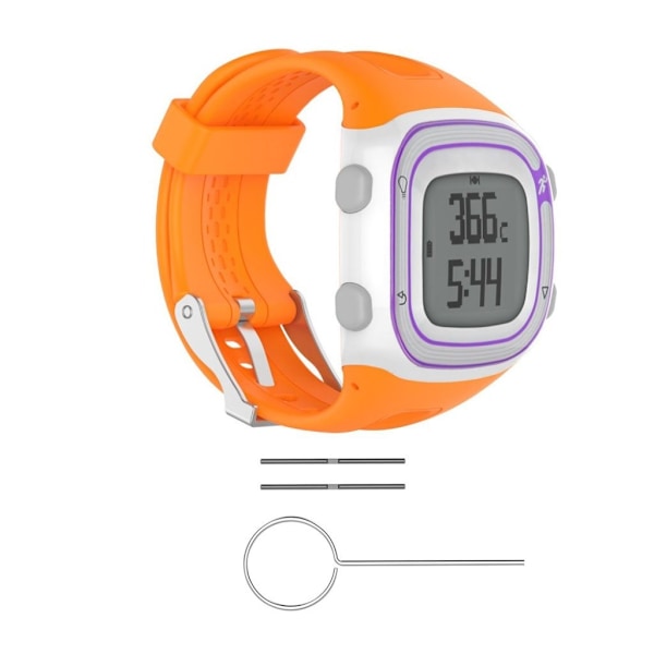Garmin Forerunner 15 och 10 klockarmband träningsklocka silikon mjukt flexibel ekovänlig giftfri - Orange Orange