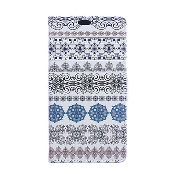 Moberg LG G4s Læder Etui - Tribal Blomster Multicolor